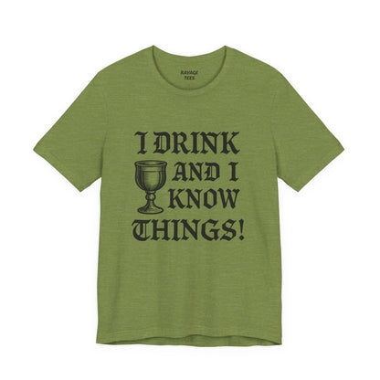 Funny Drinking Quotes Tee | Unisex Party T-Shirt | Alcohol Humor