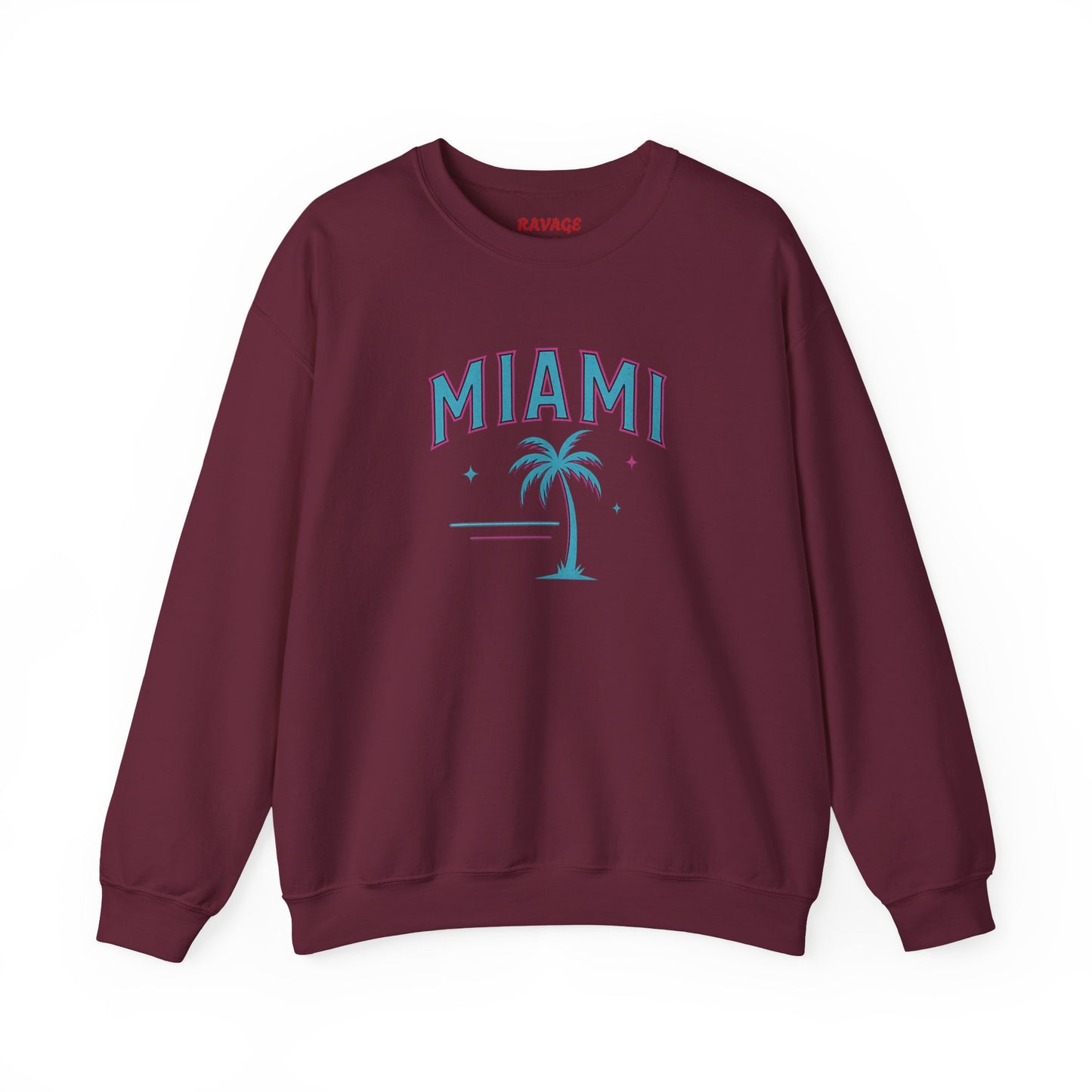 RAVAGE Miami City Vibe Unisex Crewneck Sweatshirt