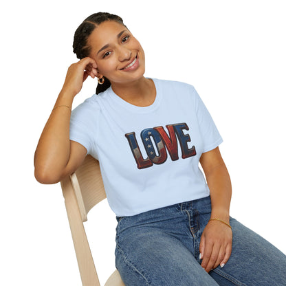 Soft Unisex Freedom & Love Graphic Tee | Gift & Daily Wea