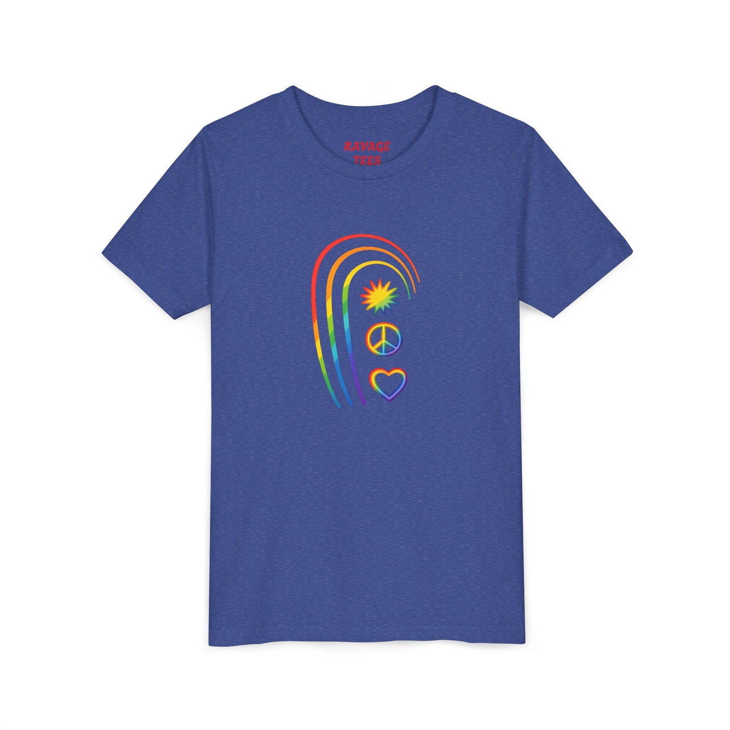 Youth Rainbow Peace & Love Tee