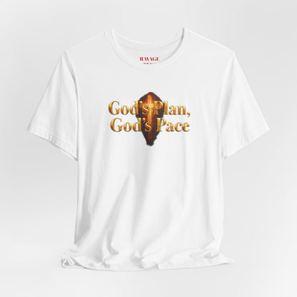 Christian Tee "God's Plan, God's Pace"
