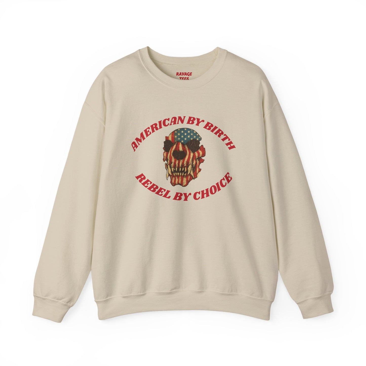 Rebel By Choice Vintage Skull Sweatshirt