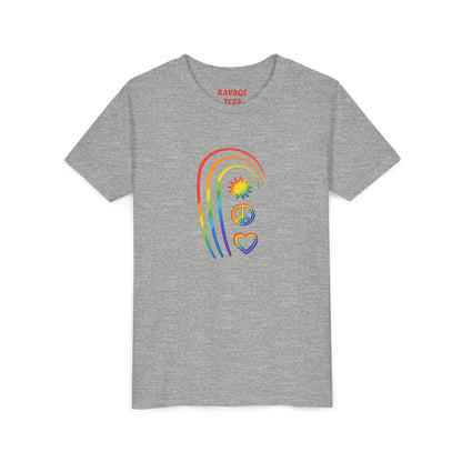 Youth Rainbow Peace & Love Tee