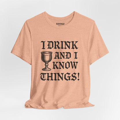 Funny Drinking Quotes Tee | Unisex Party T-Shirt | Alcohol Humor