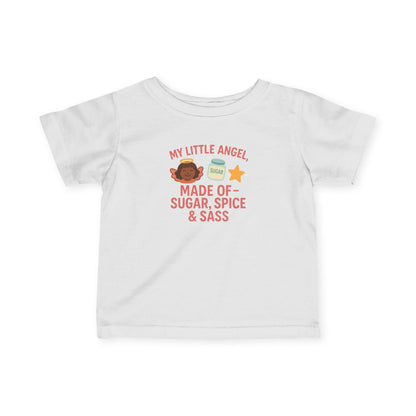 Cute Infant Tee: My Little Angel, Baby Clothing, Toddler Gift, Baby Shower Present, Kids Apparel, Sugar Spice & Sass