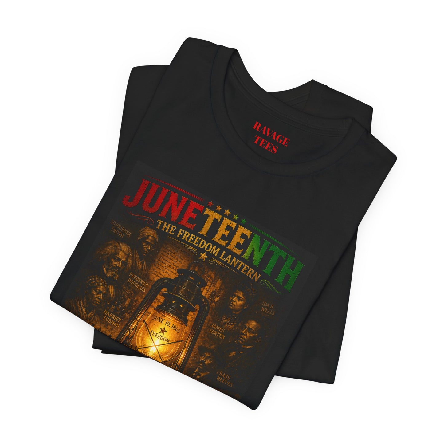 Juneteenth Lantern T-Shirt – "Light Reveals What History Tried to Hide"