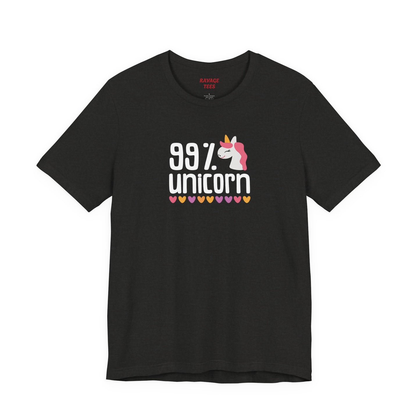 99% Unicorn Tee: Funny, Whimsical Graphic T-Shirt for All Ages