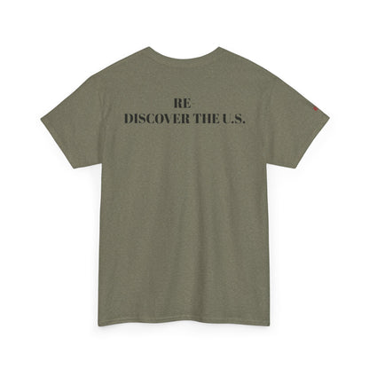 Re-Discover the U.S. Travel T-Shirt, Adventure Tee, USA Discovery Shirt