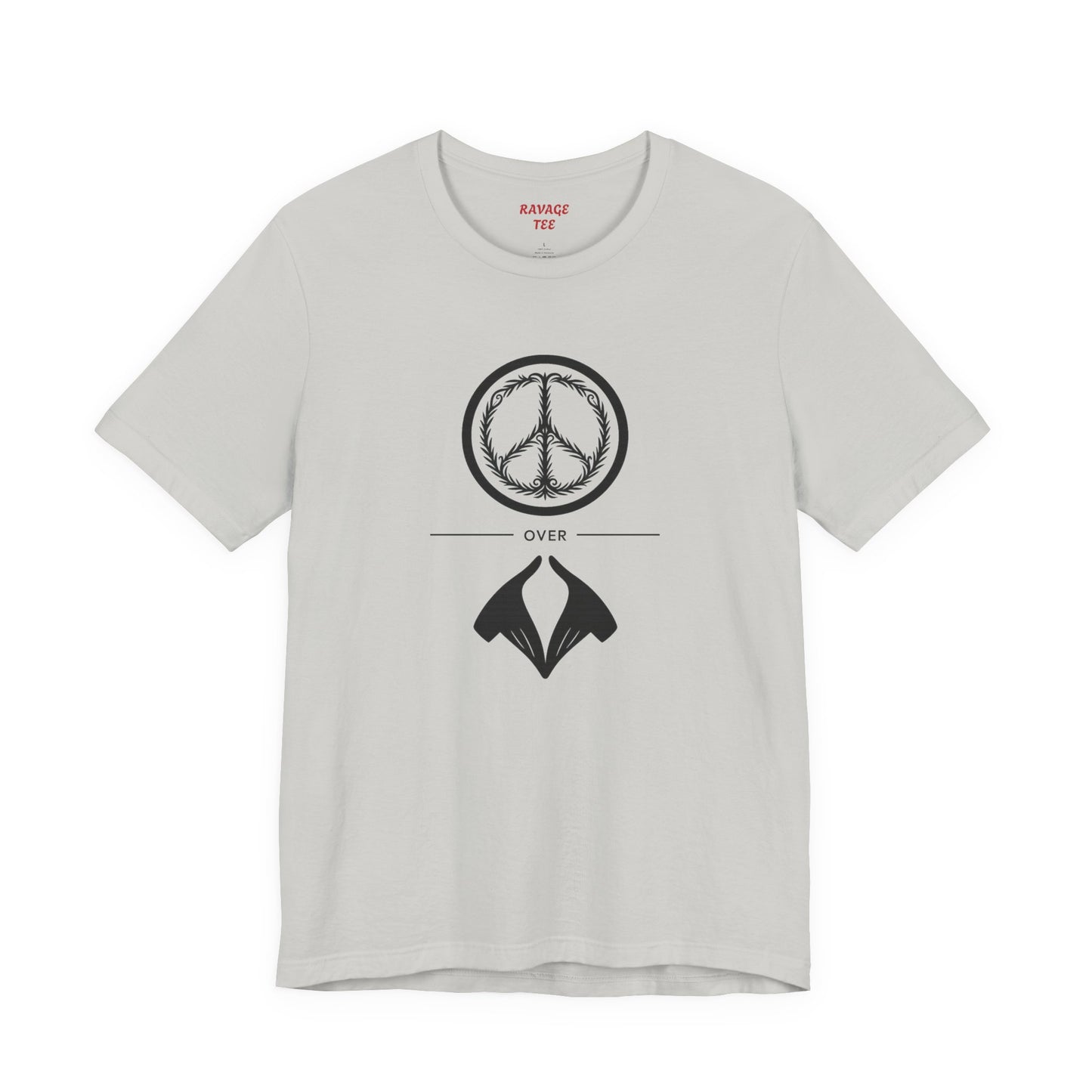 Peace Sign Unisex Jersey Tee, Casual Wear, Gift for Friends, Summer Fashion, Festival Outfit, Eco-Friendly Apparel