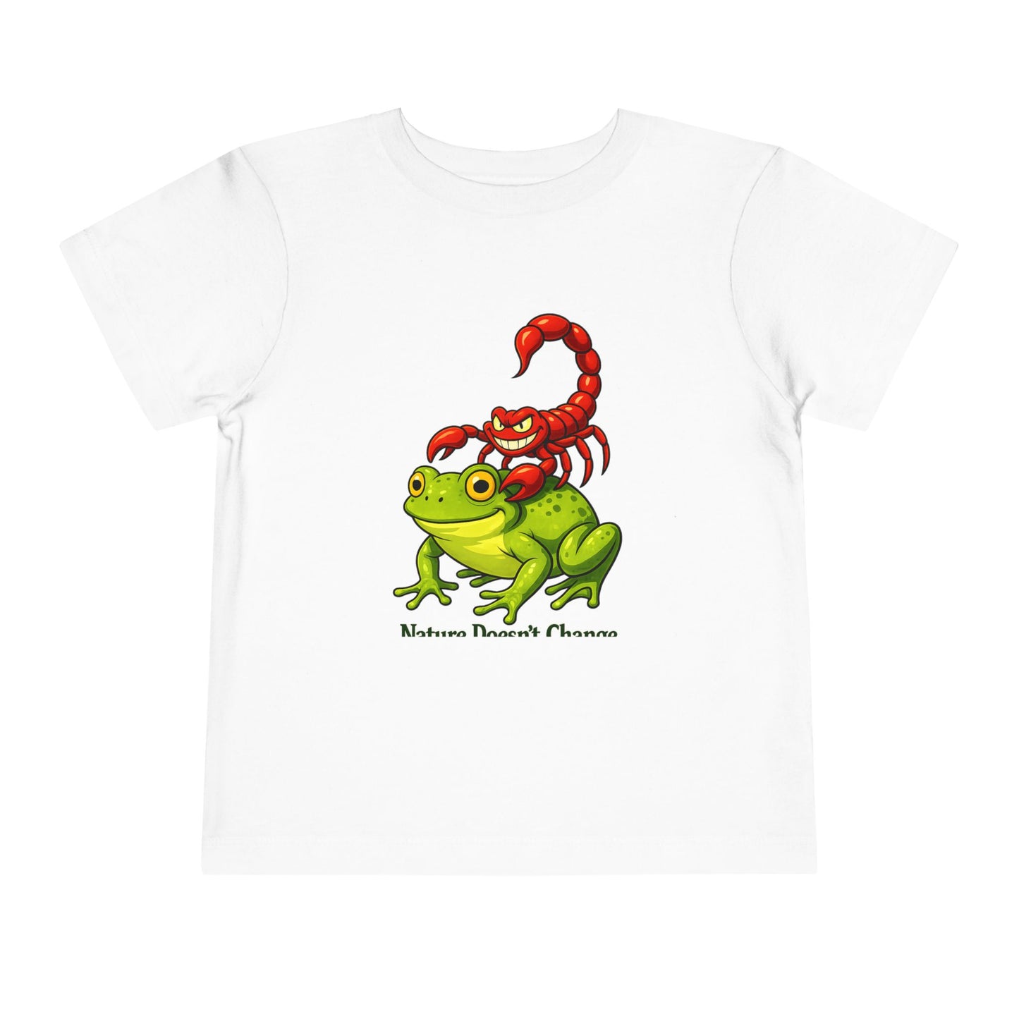 Toddler Tee - Cute Frog Riding Scorpion Graphic