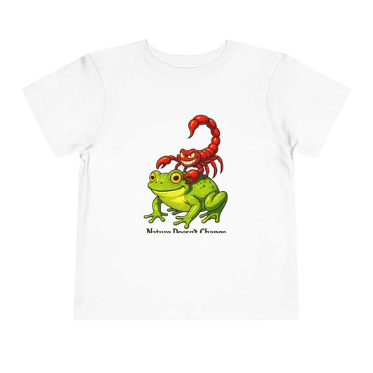 Toddler Tee - Cute Frog Riding Scorpion Graphic