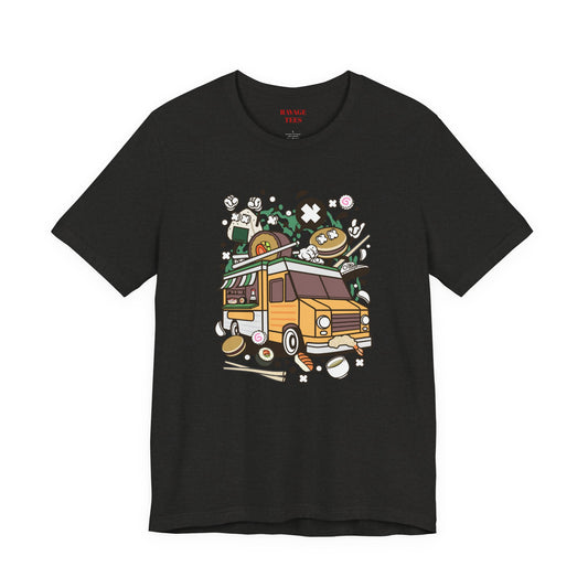 Cute Vintage Street Food Van Tee