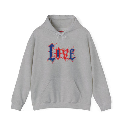 Unisex Hooded Sweatshirt with 'LOVE' Design - Cozy Gift for Friends, Valentine's Day, Casual Wear, Relaxation, Everyday Use