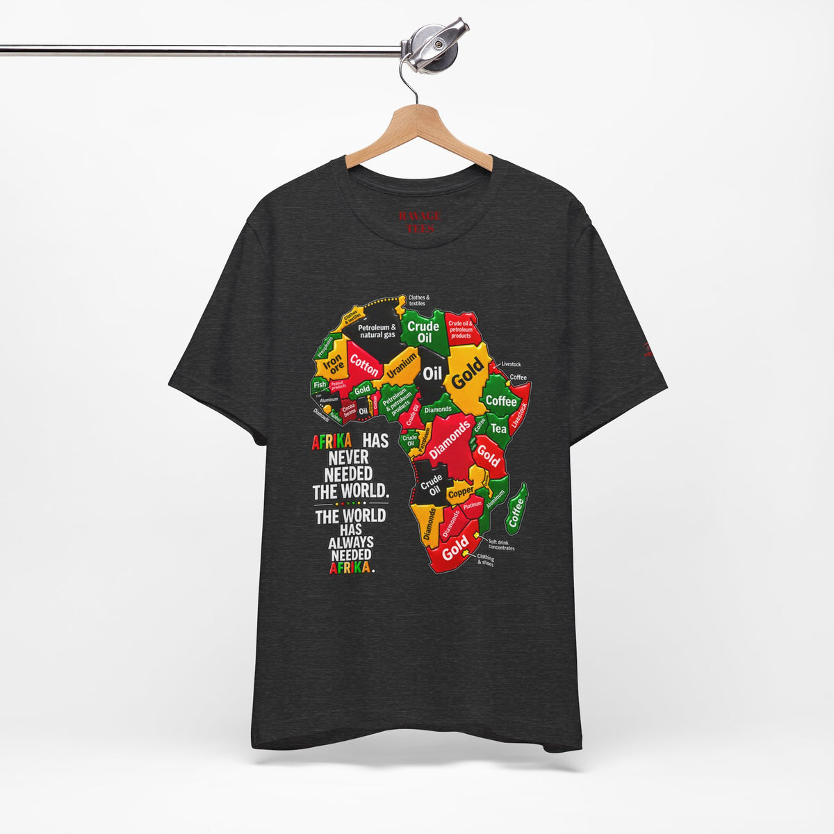 Africa Map “Africa Has Never Needed the World” Graphic Tee