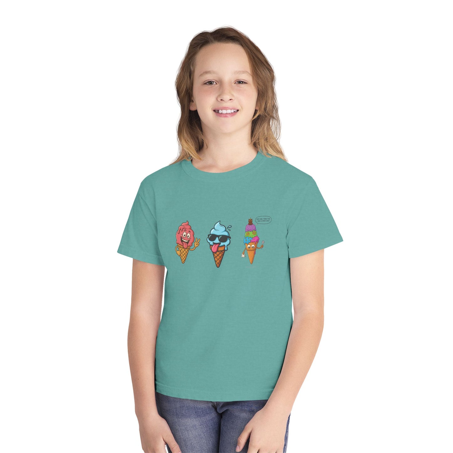 Cool Ice Cream Youth Tee: Fun Midweight Summer T-Shir
