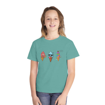 Cool Ice Cream Youth Tee: Fun Midweight Summer T-Shir