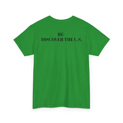 Re-Discover the U.S. Travel T-Shirt, Adventure Tee, USA Discovery Shirt
