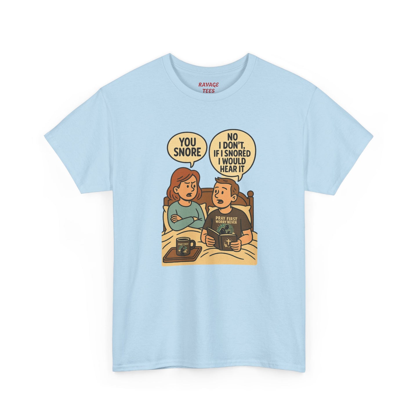 Unisex Snoring Humor T-Shirt | Funny Tee for Couples