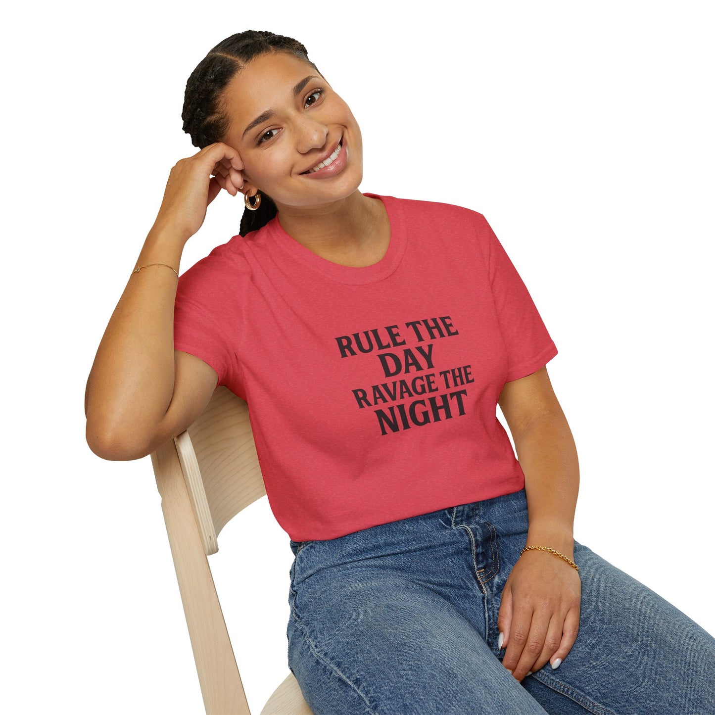 "Rule the Day, Ravage the Night" Unisex Motivational T-Shirt