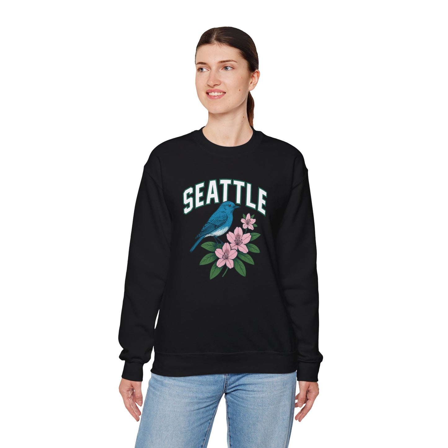 RAVAGE Seattle Vibe Unisex Crewneck Sweatshirt-Cozy Street wear