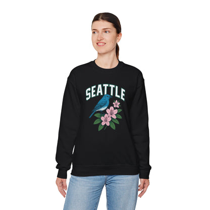 RAVAGE Seattle Vibe Unisex Crewneck Sweatshirt-Cozy Street wear