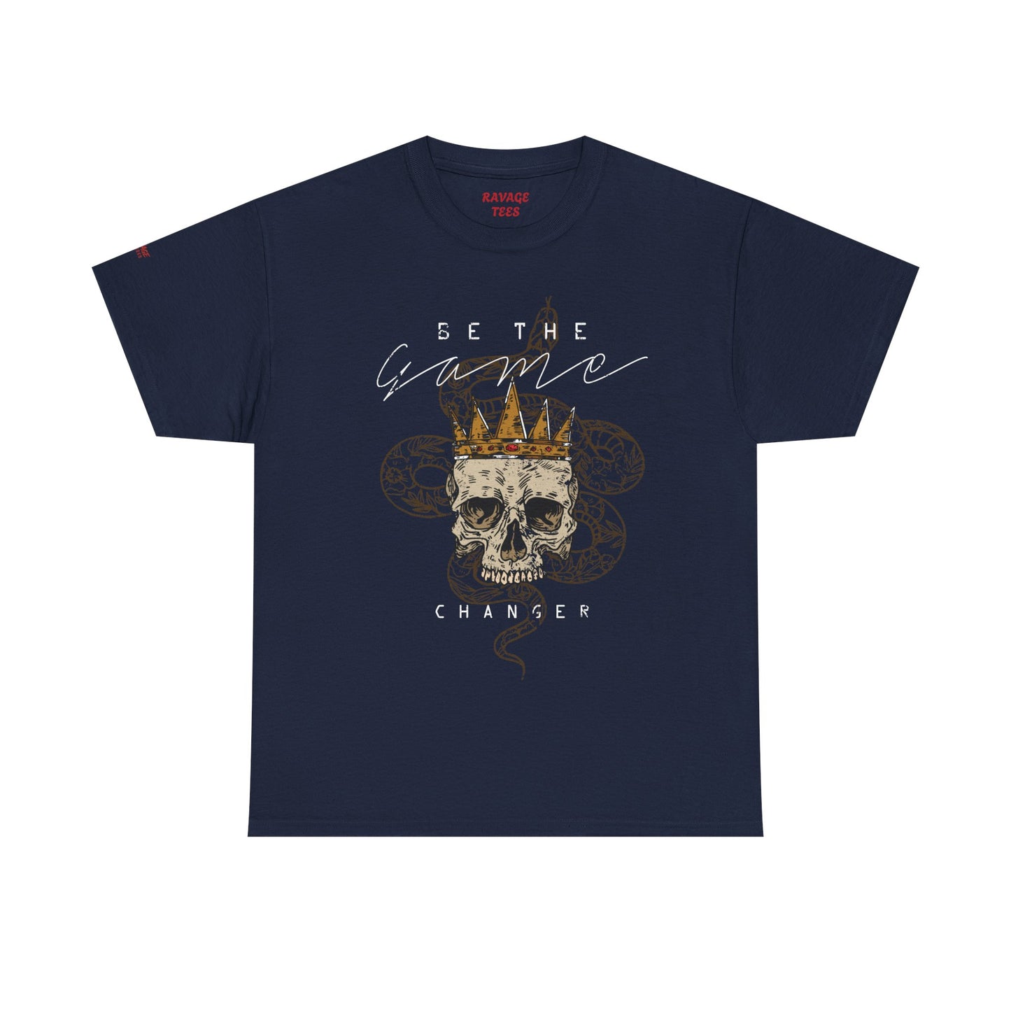 Be The Game Changer. Stylish Skull Graphic Tee for Casual Wear