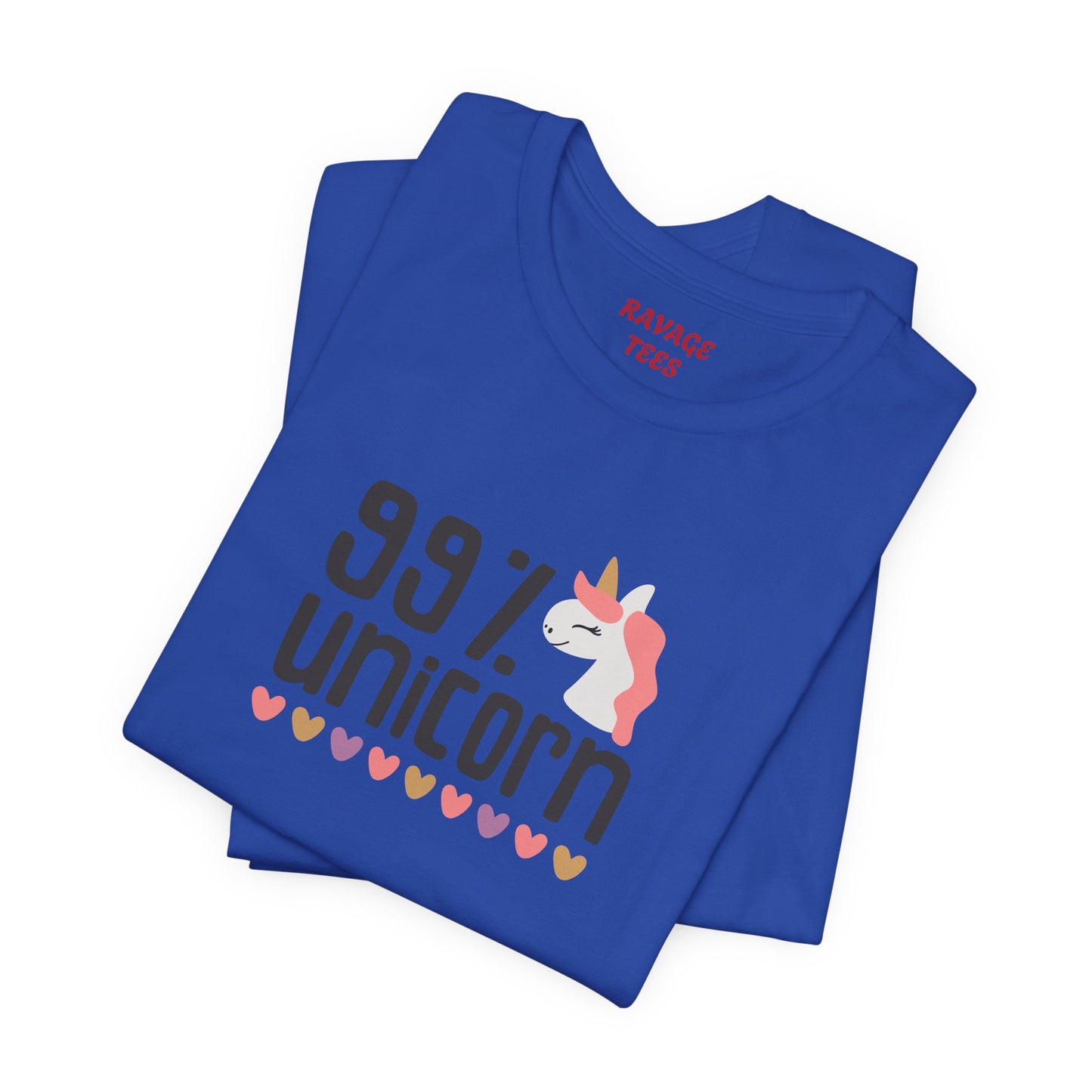 99% Unicorn Tee: Funny, Whimsical Graphic T-Shirt for All Ages