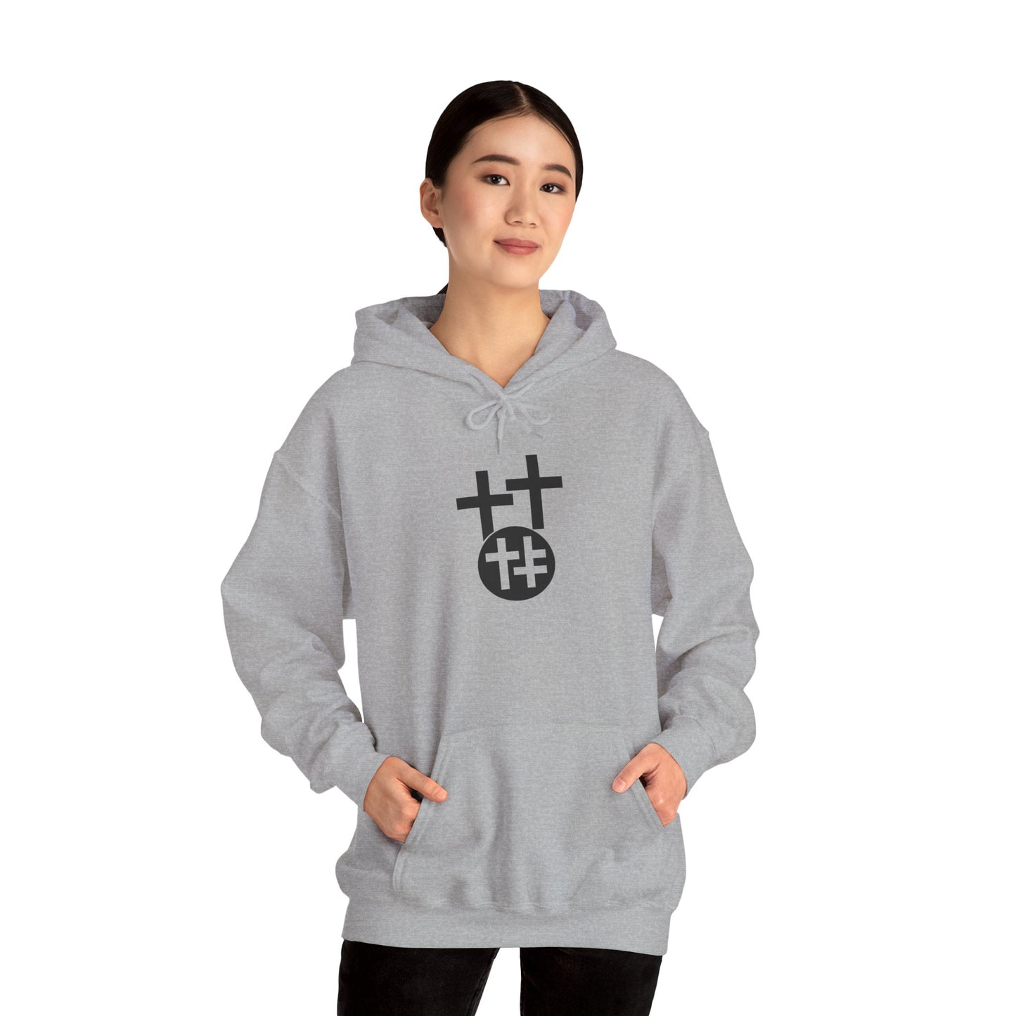 Calvary Cross Unisex Hoodie – Faith-Based Apparel, Christian Symbol Tee, Everyday Casual Wear, Inspirational Gift