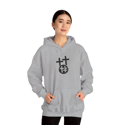 Calvary Cross Unisex Hoodie – Faith-Based Apparel, Christian Symbol Tee, Everyday Casual Wear, Inspirational Gift