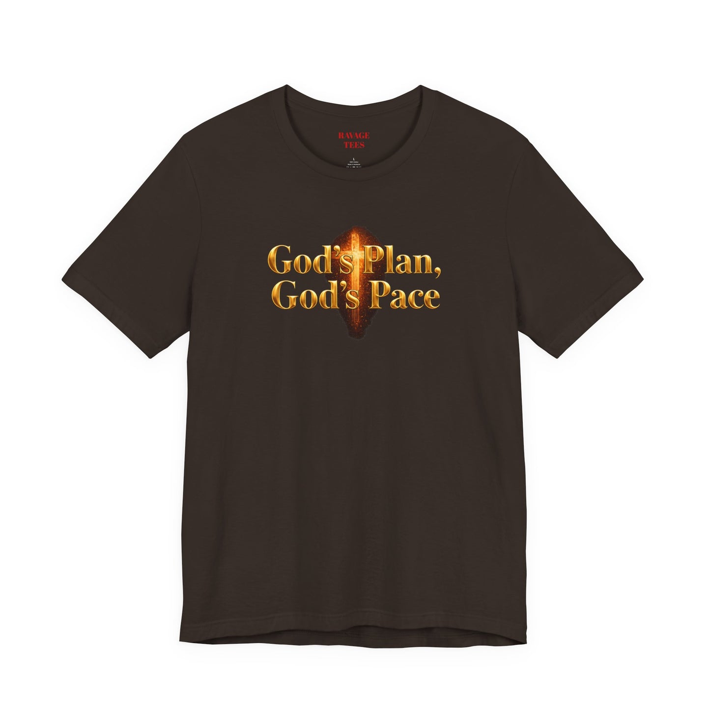 Christian Tee "God's Plan, God's Pace"