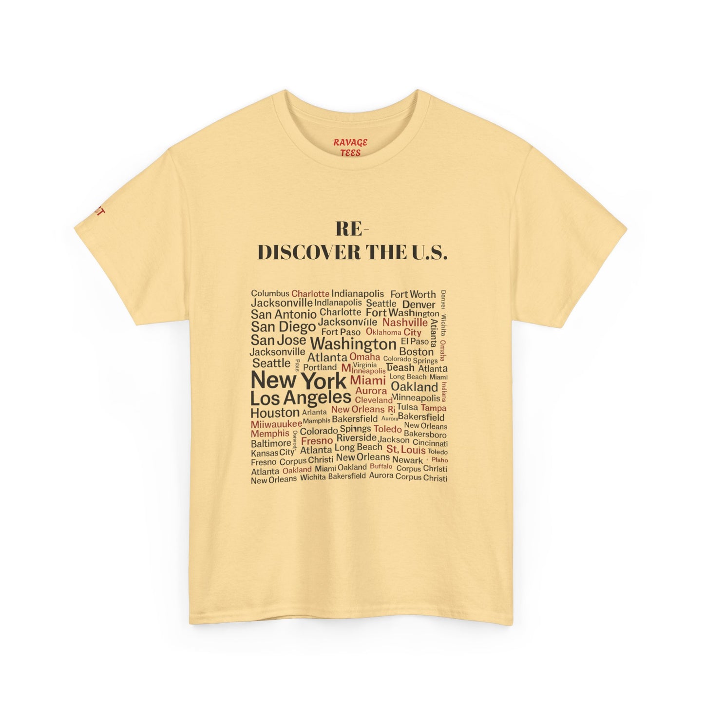 Re-Discover the U.S. Travel T-Shirt, Adventure Tee, USA Discovery Shirt