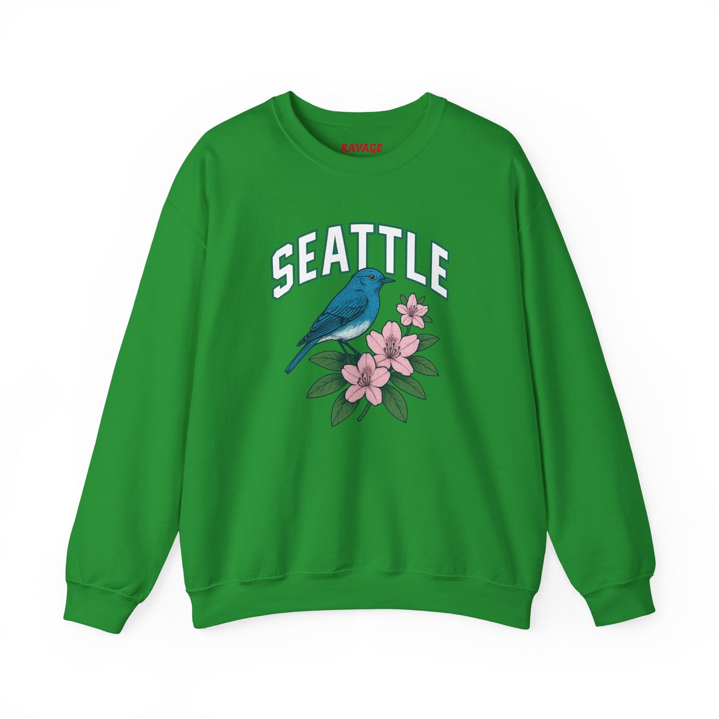 RAVAGE Seattle Vibe Unisex Crewneck Sweatshirt-Cozy Street wear