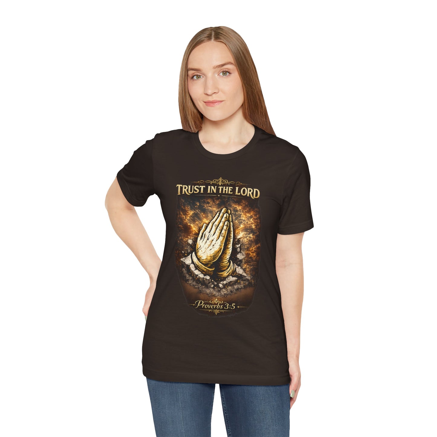 Trust in the Lord Praying Hands Tee (Proverbs 3:5)