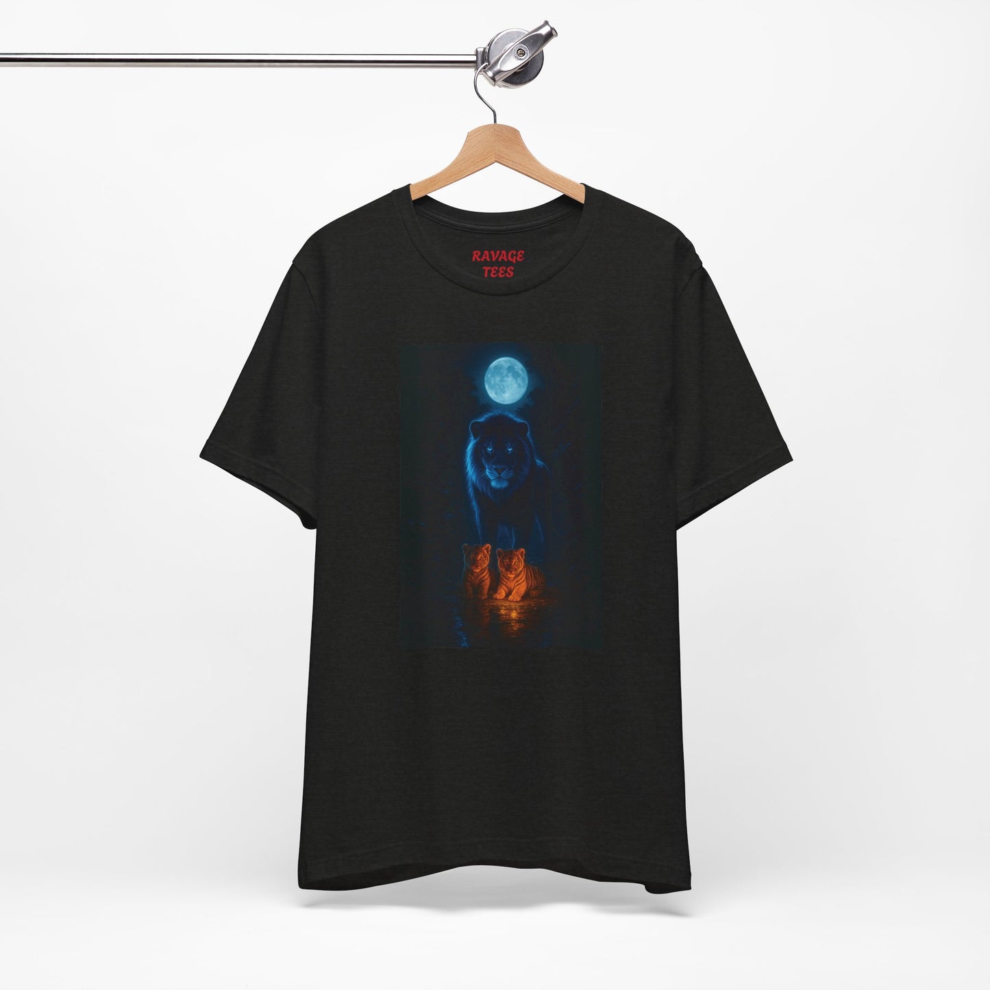 GUARDIAN OF THE MOON LIGHT PATH Mystical Wolf Moon Unisex Tee