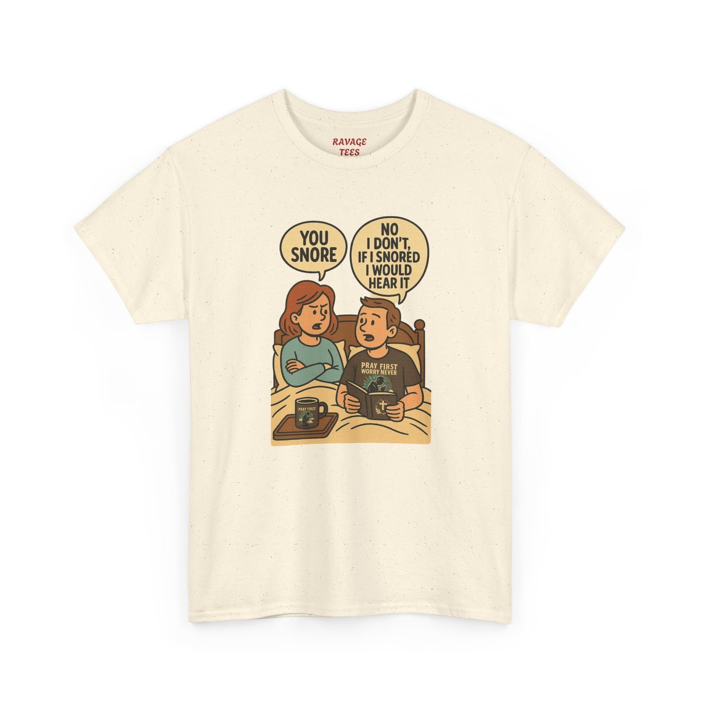 Unisex Snoring Humor T-Shirt | Funny Tee for Couples