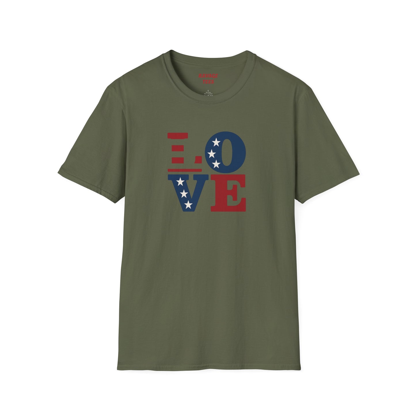"Freedom & Love" Tee: Unisex 4th of July Graphic Shirt Gift