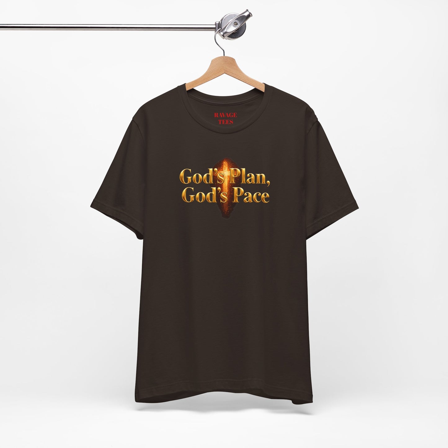 Christian Tee "God's Plan, God's Pace"