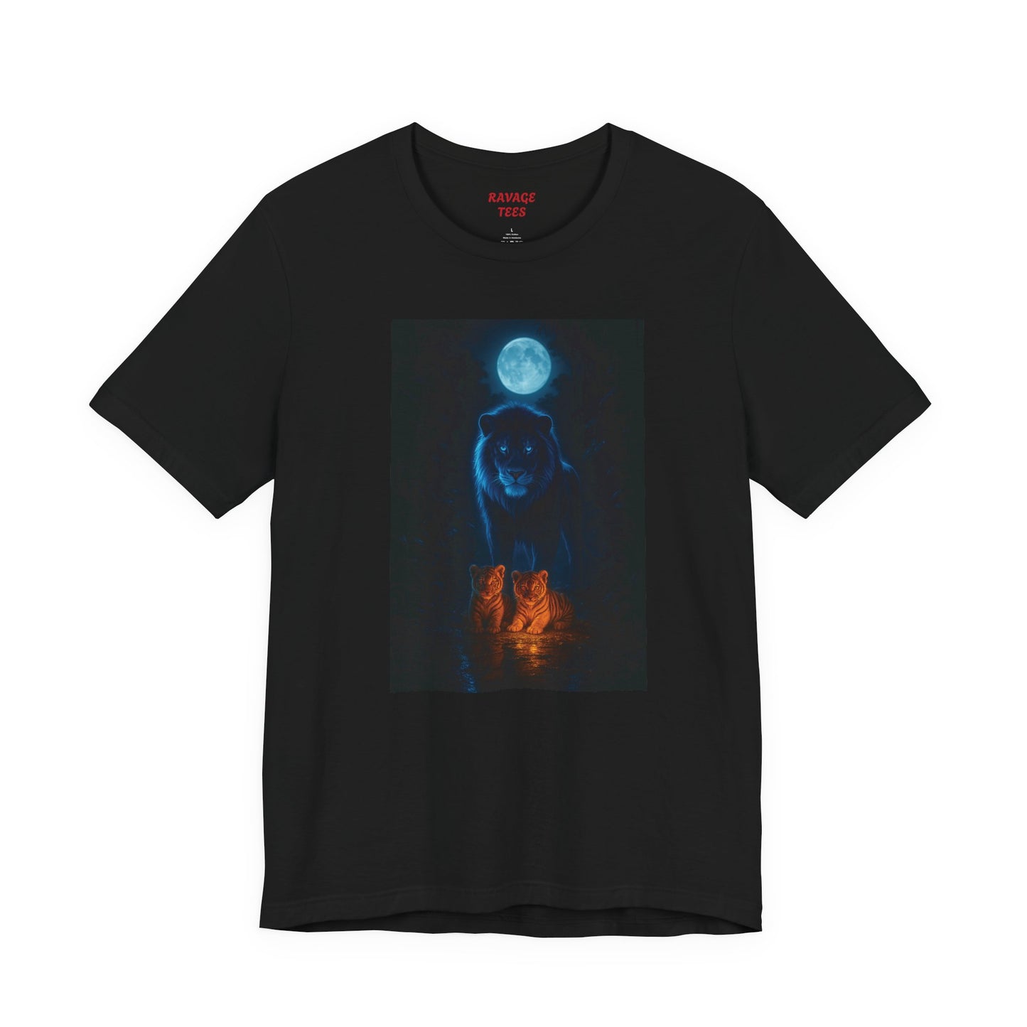 GUARDIAN OF THE MOON LIGHT PATH Mystical Wolf Moon Unisex Tee