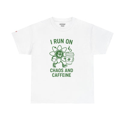 Caffeine Chaos Tee - Fun Unisex Shirt for Coffee Lovers, Casual Wear, Gift for Coffee Enthusiasts, Trendy Graphic T-Shirt, Everyday Style