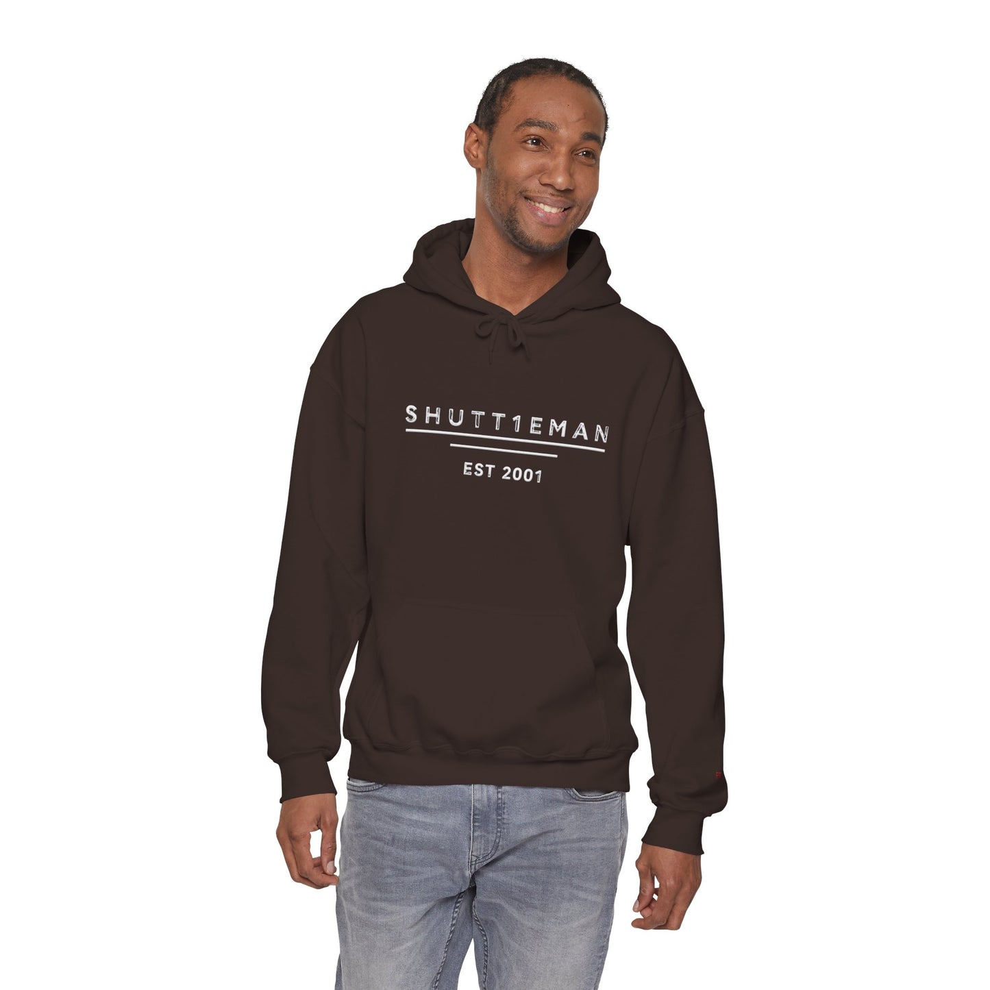 Shutt1eman Est. 2001 Hoodie — Minimal Vintage Logo Pullover