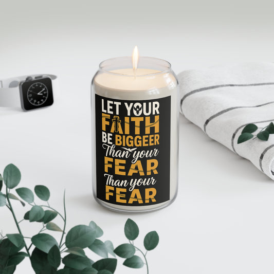 Faith-Inspired Scented Soy Candle, Relaxing Home Décor, Gift for Friends, Aromatherapy Candle, Inspirational Gift