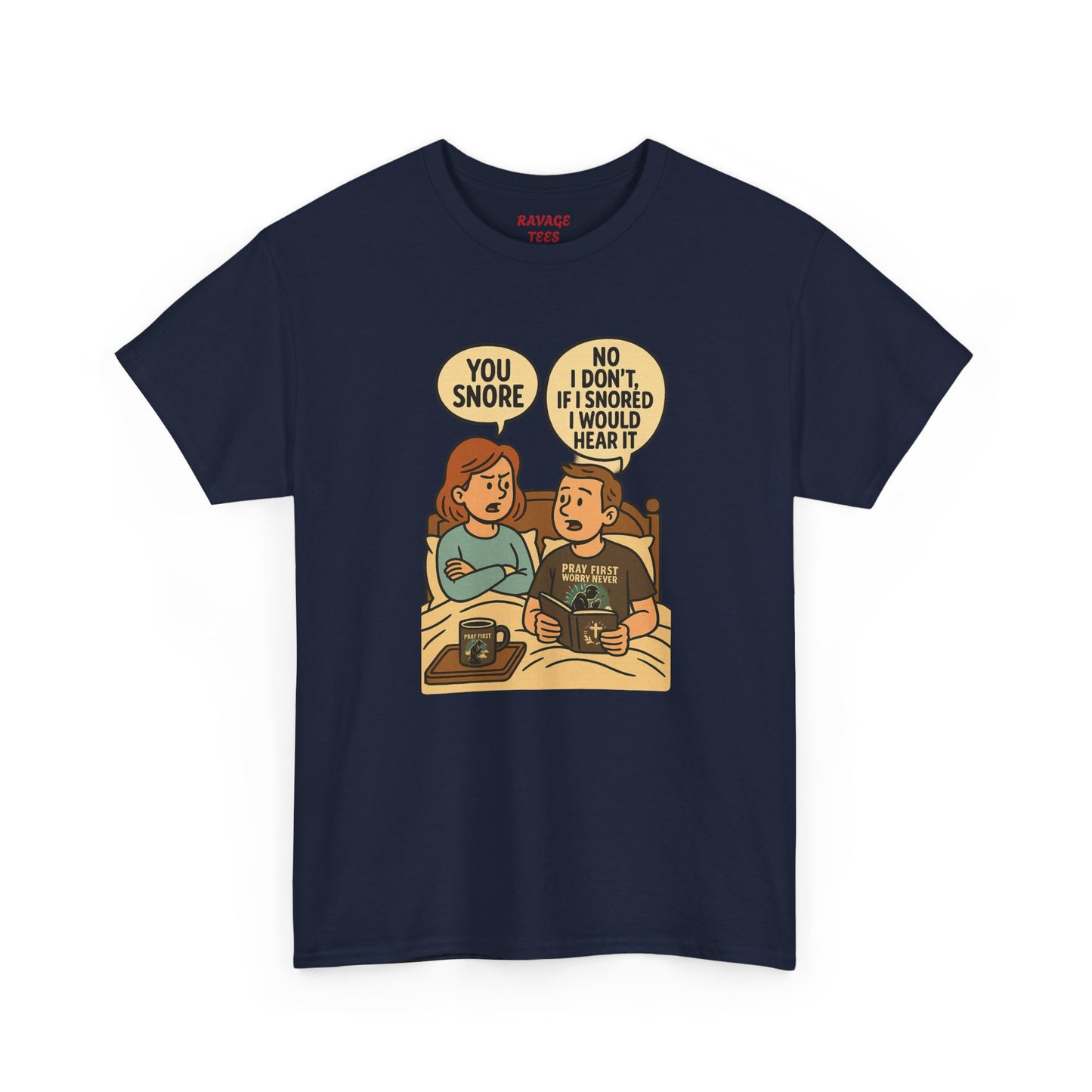 Unisex Snoring Humor T-Shirt | Funny Tee for Couples