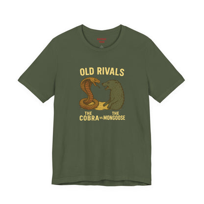 Vintage Rivalry Tee - Cobra vs Mongoose T-Shirt, Retro Graphic Outdoor Adventure Shirt, Perfect Gift for Animal Lovers