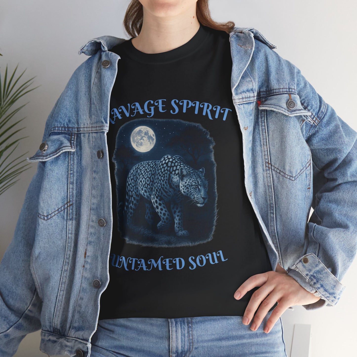 Ravage Spirit Vintage Leopard Moon Tee