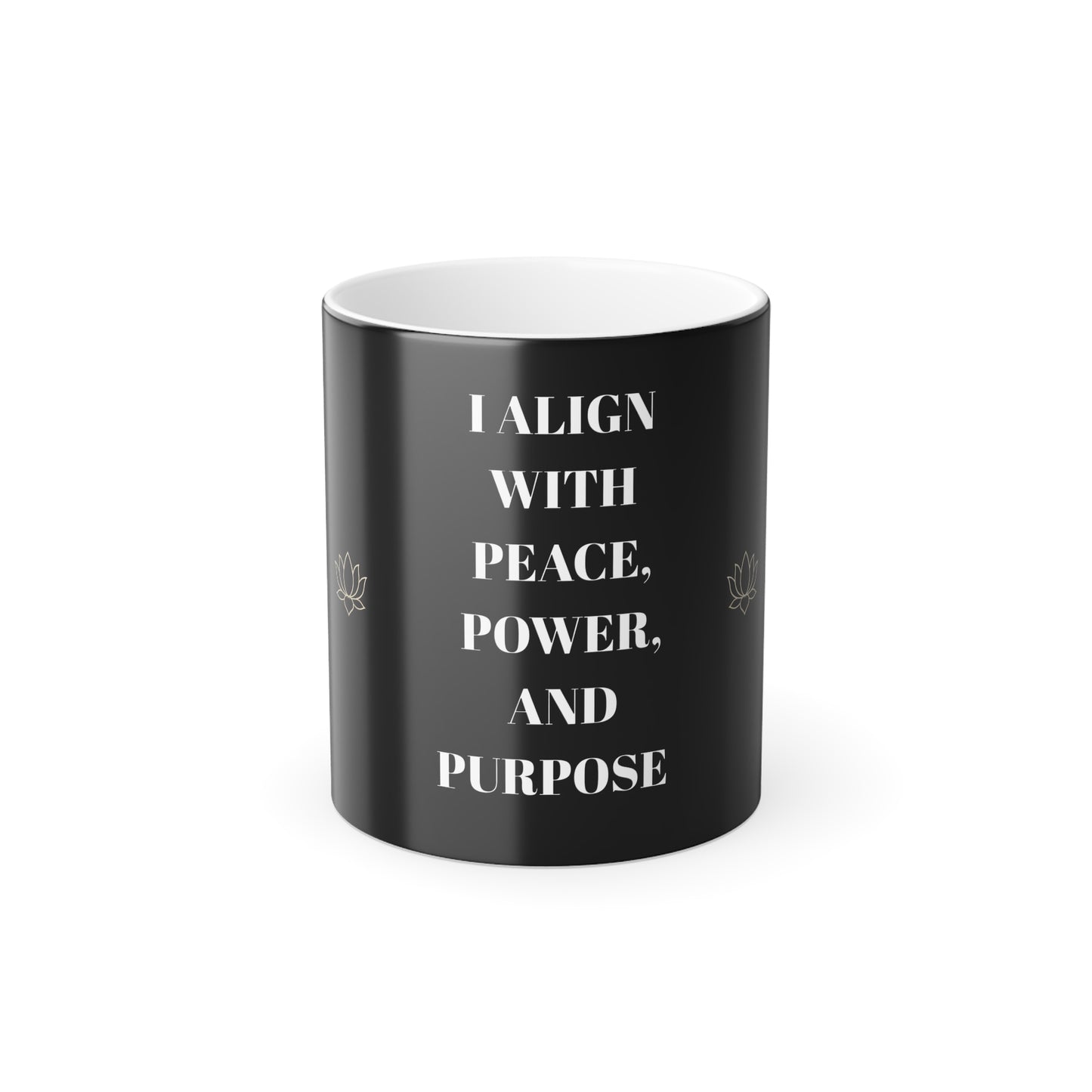 Color Morphing Mug with Inspirational Quote, Magic Mug for Mindfulness