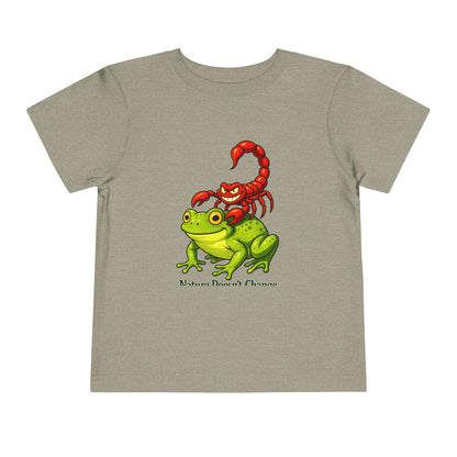 Toddler Tee - Cute Frog Riding Scorpion Graphic