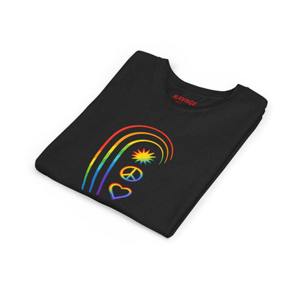Youth Rainbow Peace & Love Tee