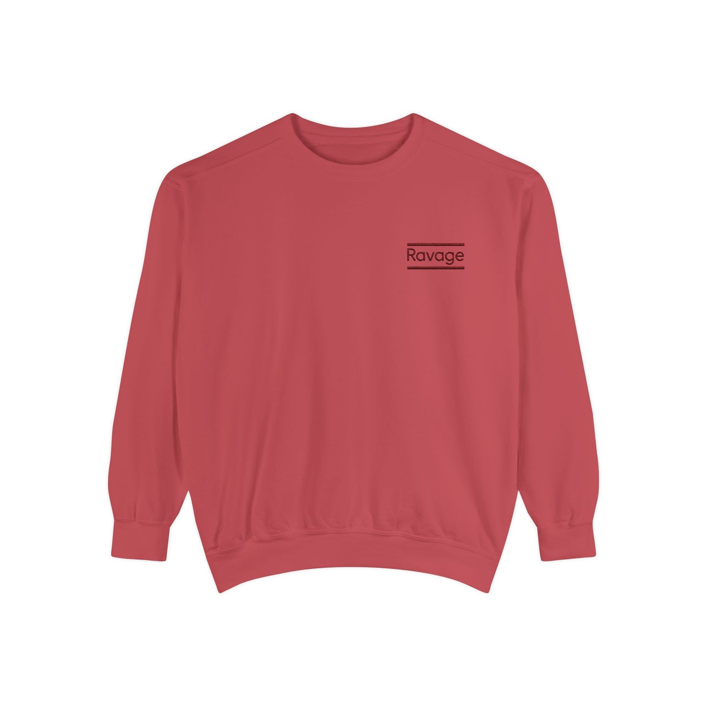 RAVAGE Minimal Logo Sweatshirt — Casual Branded Crewneck
