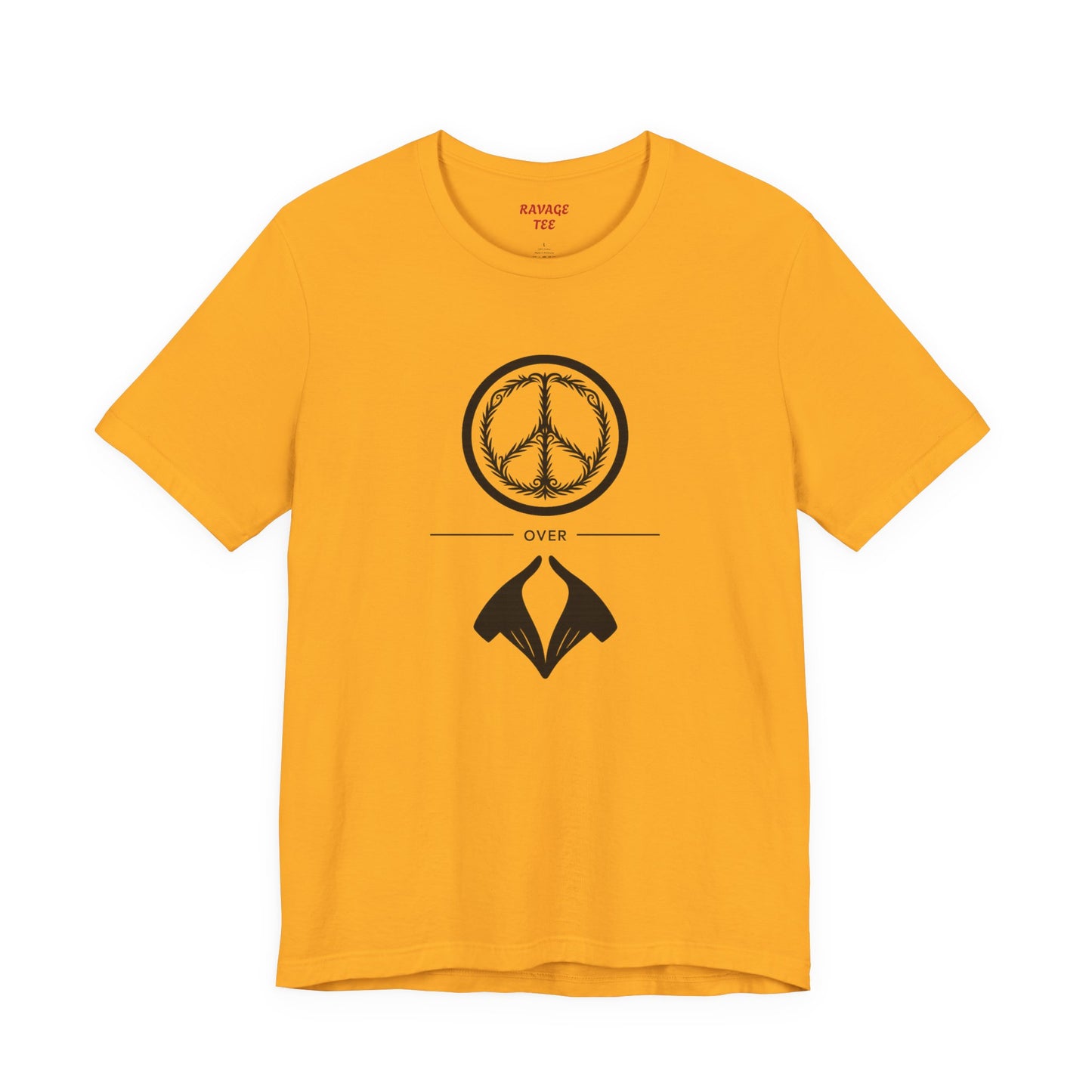 Peace Sign Unisex Jersey Tee, Casual Wear, Gift for Friends, Summer Fashion, Festival Outfit, Eco-Friendly Apparel