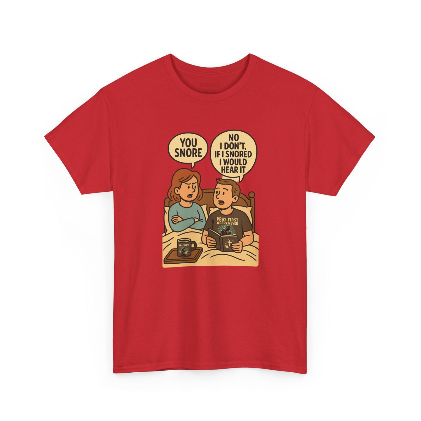 Unisex Snoring Humor T-Shirt | Funny Tee for Couples